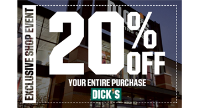 Dicks Sporting Goods Shop Weekend valid Aug 8 - Aug 11